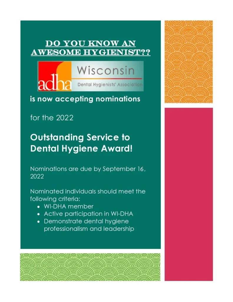 Outstanding Service to Dental Hygiene Award 1